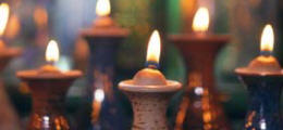 Oil lamps - set of 3 - 24,00€