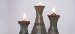 Set of 3 oil lamps - 24,00€